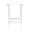 vidaXL Table d&rsquo;appoint pliable blanc bois de peuplier massif
