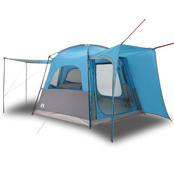 vidaXL Tente de voiture 4 personnes bleu imperm&eacute;able