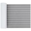 vidaXL Tapis de bateau Ray&eacute; Gris clair et blanc 240 x 60 cm EVA