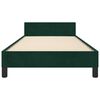 vidaXL Cadre de lit sans matelas vert fonc&eacute; 80x200 cm velours