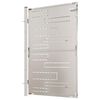 vidaXL Portail de jardin 100 x 145 cm en acier inoxydable