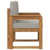 vidaXL Canap&eacute; d&rsquo;ext&eacute;rieur Bois d'acacia massif et polyester