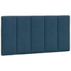vidaXL Lit avec matelas Hanko bleu 100x200 cm velours