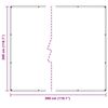 vidaXL B&acirc;che avec &oelig;illets Transparent 3 x 3 m Poly&eacute;thyl&egrave;ne