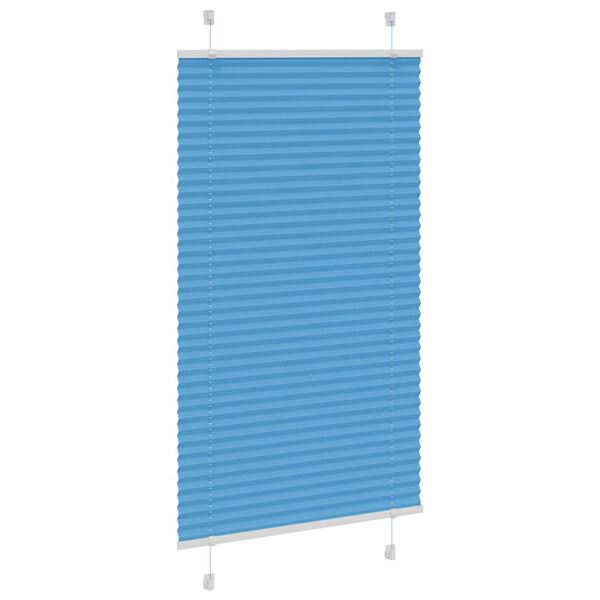 vidaXL Store pliss&eacute; bleu 70x150 cm largeur du tissu 69,4 cm polyester