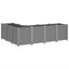 vidaXL Jardini&egrave;re gris clair 160x120x53 cm polypropyl&egrave;ne