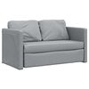 vidaXL Canap&eacute;-lit 2 en 1 gris clair 112x174x55 cm tissu