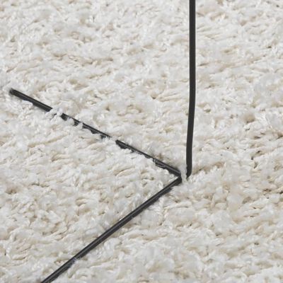 vidaXL Tapis shaggy PAMPLONA poils longs moderne crème 300x400 cm