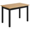 VidaXL Table de salle &agrave; manger / Table de repas EKAI Noir