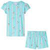 vidaXL Pyjamas &agrave; manches courtes pour enfants bleu 116