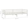 vidaXL Lit de jour sans matelas avec tiroirs 90x200 cm blanc
