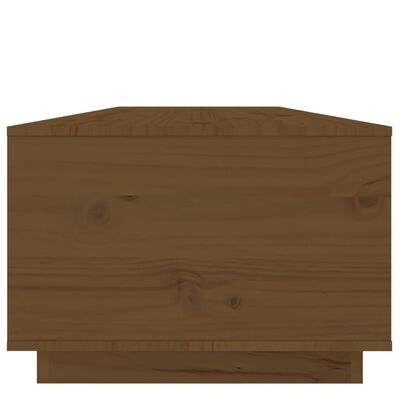 vidaXL Table basse Marron miel 100x50x35 cm Bois massif de pin