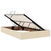 vidaXL Lit de Rangement Crème 120 x 200 cm Cuir synthétique