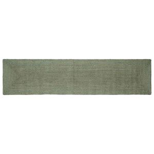 vidaXL Tapis de zone Vert olive 60 x 200 cm Jute
