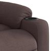 vidaXL Fauteuil inclinable marron fonc&eacute; tissu
