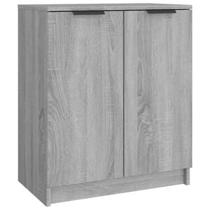 vidaXL Meuble &agrave; chaussures Sonoma gris 59x35x70 cm Bois d'ing&eacute;nierie