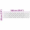 vidaXL Nez de marche Rectangulaire 2 pcs Argent&eacute; 100 x 20 cm Aluminium