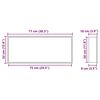 vidaXL Niche de Douche Argent&eacute; 75 x 30 x 9,5 cm Acier inoxydable