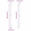 vidaXL Poteau de cl&ocirc;ture. 7 pcs Vert Acier