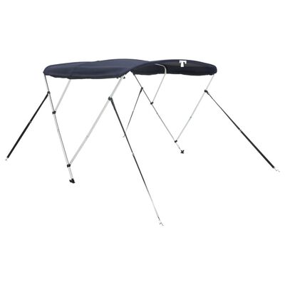 vidaXL Toit bimini à 3 arceaux parois en maille 183x(154-167)x137 cm