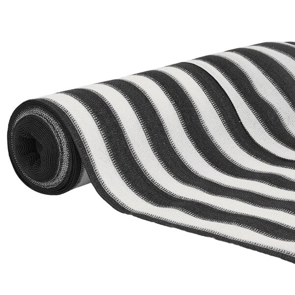 vidaXL Filet brise-vue anthracite et blanc 1,8x50 m PEHD 195 g/m&sup2;