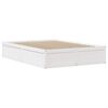 vidaXL Cadre de lit avec t&ecirc;te de lit blanc 150x200 cm bois pin massif