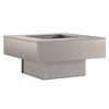 vidaXL Braise Marron 80 x 80 x 40 cm Acier patin&eacute;