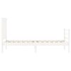 vidaXL Cadre de lit sans matelas blanc bois massif
