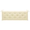 vidaXL Banc de jardin 3 places avec coussin 150 cm Bois d'eucalyptus