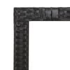 vidaXL Ensemble &agrave; manger de jardin 9pcs coussins noir r&eacute;sine tress&eacute;e