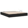 vidaXL Lit de Rangement avec t&ecirc;te de lit Noir 180 x 200 cm tissu