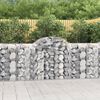 vidaXL Paniers &agrave; gabions arqu&eacute;s 13 pcs 200x50x100/120 cm fer galvanis&eacute;