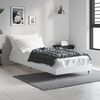 vidaXL Cadre de lit sans matelas blanc 75x190 cm bois d'ingénierie