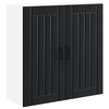 vidaXL Meuble mural LUCCA Noir 80 x 31 x 80 cm Bois d'ing&eacute;nierie