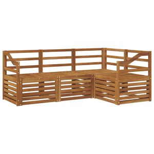 vidaXL Ensemble de canap&eacute;s d'ext&eacute;rieur 4 pc Naturel Polyester