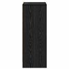 vidaXL Cabinet &agrave; chaussures avec &eacute;tag&egrave;re Ch&ecirc;ne noir 60 x 35 x 92 cm