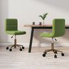 vidaXL Chaises pivotantes &agrave; manger lot de 2 vert clair velours