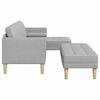 vidaXL Ensemble de Canap&eacute;s avec coussin 2 pcs Gris nuage Polyester