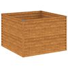 vidaXL Lit sur&eacute;lev&eacute; de jardin 100x100x69 cm acier corten