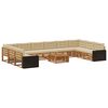 vidaXL Ensembles de canap&eacute;s 11 pc Bois d'Acacia Massif