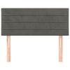 vidaXL Tête de lit Gris foncé 90x5x78/88 cm Velours