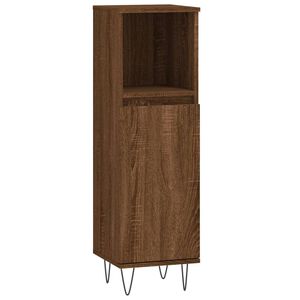 vidaXL Armoire de bain ch&ecirc;ne marron 30x30x100 cm bois d'ing&eacute;nierie