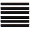 vidaXL Brosses de porte adh&eacute;sives 6 pcs Marron 100 cm