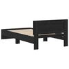 vidaXL Cadre de lit Ch&ecirc;ne noir 203 x 185 x 70 cm Bois d'ing&eacute;nierie