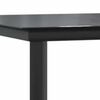 vidaXL Ensemble &agrave; manger de jardin et coussins 5 pcs noir rotin verre