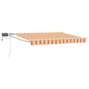 vidaXL Store r&eacute;tractable manuel avec LEDs Multicolore 3 x 2 m
