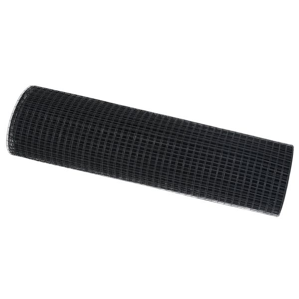 vidaXL Cl&ocirc;ture en fil soud&eacute; Gris 0.6 x 50 m
