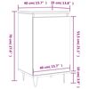 vidaXL Buffets 2 pcs blanc brillant 40x35x70 cm bois d'ingénierie