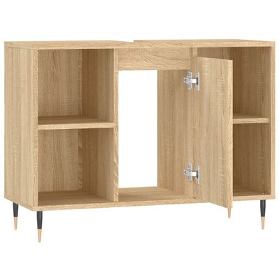 vidaXL Armoire salle de bain chêne sonoma 80x33x60cm bois d'ingénierie