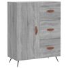 vidaXL Buffet haut Sonoma gris 69,5x34x180 cm Bois d'ing&eacute;nierie